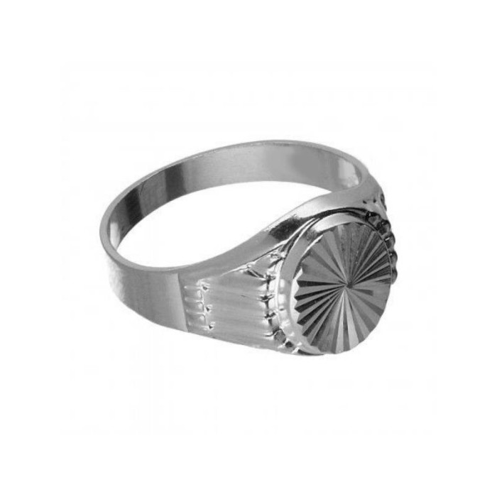 Srebrny pierścionek 925 sygnet kółko diamentowane