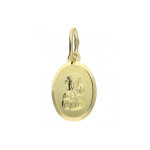 Złoty medalik 585 owalny Matka Boska Częstochowska