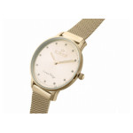 Damski zegarek na bransolecie biała tarcza