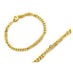 Złota bransoletka 585 z łączonych różnych łańcuszków 4,3g