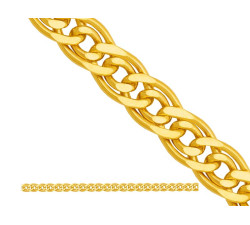 Złoty łańcuszek 585 MONA LISA DIAMENTOWANA 50cm 8,50g