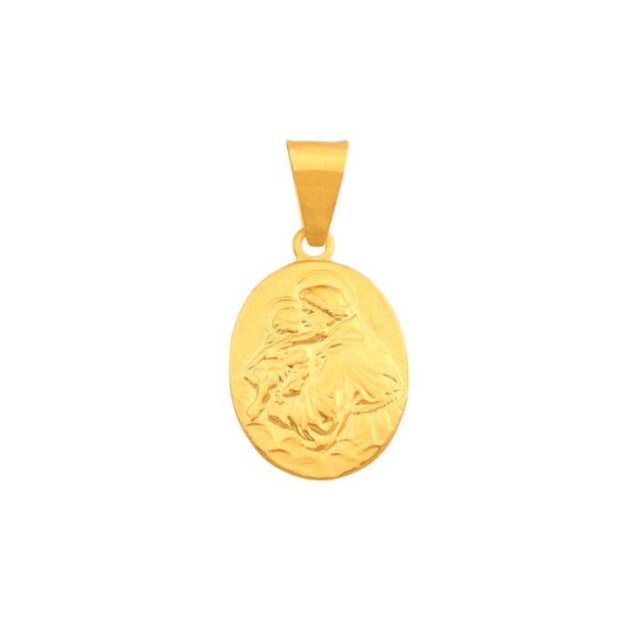 Złoty medalik 585 z wizerunkiem Świętego Antoniego