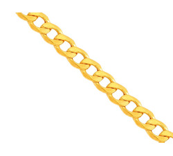 Złoty łańcuszek 585 PANCERKA Z ROWKIEM 55CM 3,30G