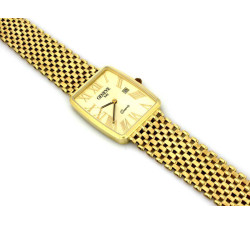 Złoty zegarek męski 585 tarcza Geneve 34,46 g