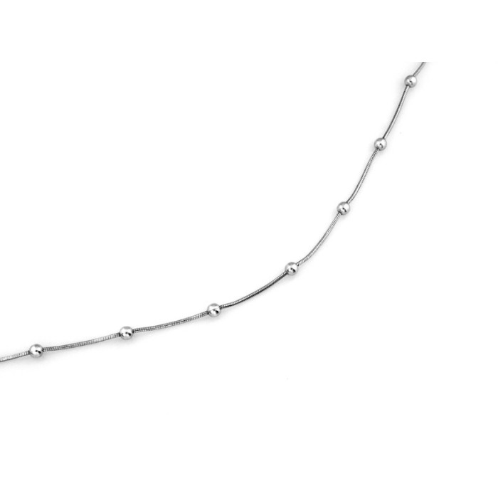 Srebrny naszyjnik 925 linka z kuleczkami 4,31 g