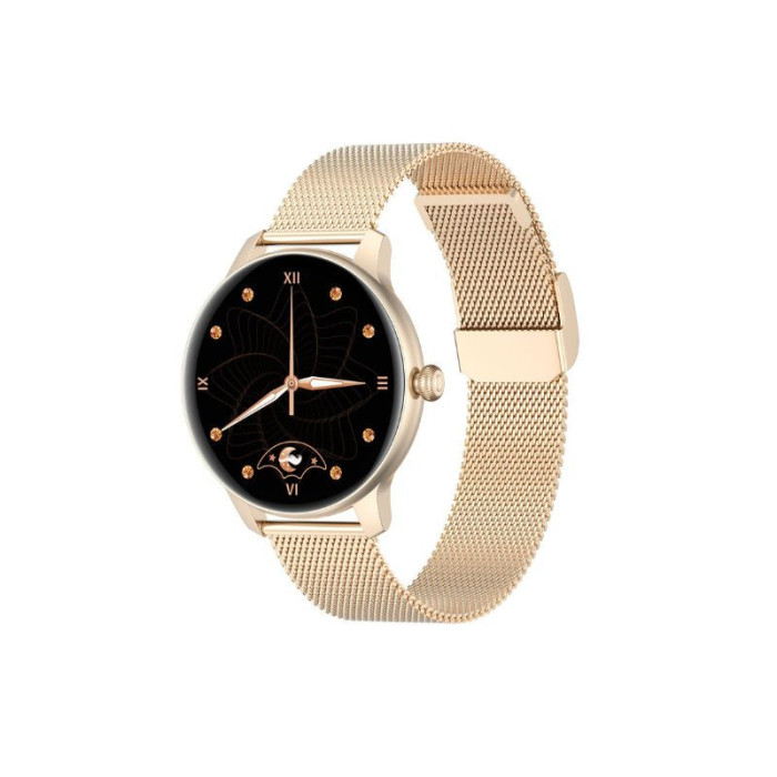 Elegancki Zegarek Smartwatch złota bransoleta