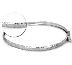 Srebrna bransoletka 925 BANGLE ZDOBIONA 5,38g