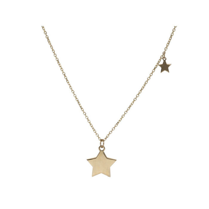 Złoty naszyjnik 585 gwiazdy gwiazdka