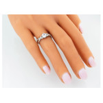 Srebrny pierścionek 925 elegancki zaręczynowy