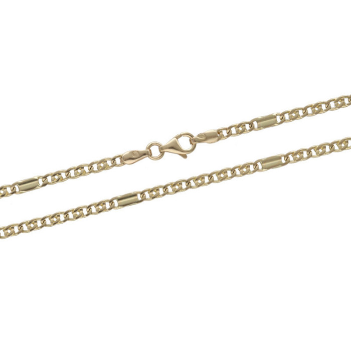 Złoty łańcuszek 585 splot uniwersalny z blaszką 50cm 7,56g