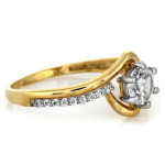 Złoty pierścionek 333 piękny zaręczynowy 1,65 g