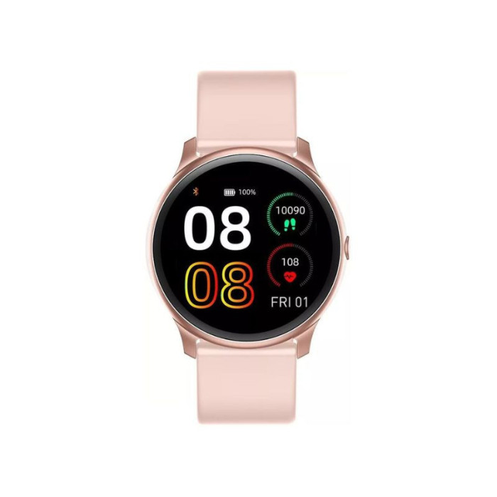 Wielofunkcyjny Smartwatch z różową bransoletą