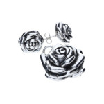 Srebrny komplet 925 elektroforma róże 10,95g