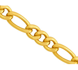 Złoty łańcuszek 585 figaro silny splot 10,5g
