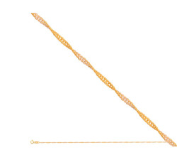 Złoty łańcuszek 585 SPLOT SINGAPUR 45 cm 2,10g