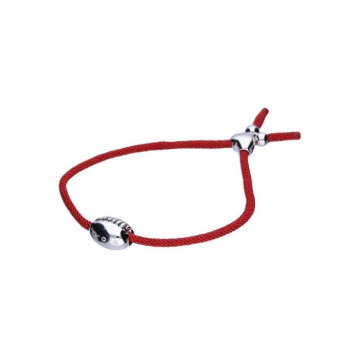 Srebrna bransoletka 925 z czerwonym sznurkiem