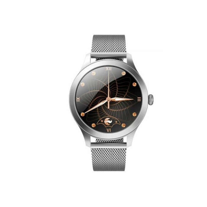 Srebrny zegarek Smartwatch modny wielofunkcyjny