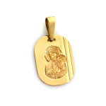 Złoty medalik 333 w kształcie owalu z Matką Boską 0,76g