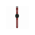 Zegarek Smartwatch czerwony silikonowy pasek z czarną kopertą