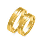 Złoty pierścionek obrączka ślubna 585