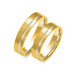 Złoty pierścionek obrączka ślubna 585