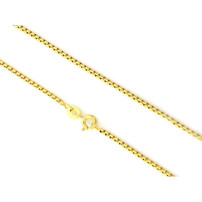 Złoty łańcuszek 585 splot kostka 50 cm prezent 3,53 g