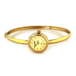 Złoty damski zegarek 585 na sztywnej bransoletce 11,48 g