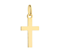 Złoty krzyż 585 gładki prosty krzyżyk