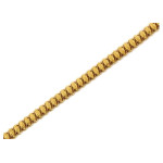Złota bransoletka 585 błyszcząca ażurowa elementowa 4,1g