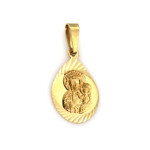 Złoty medalik 585 Matka Boska Częstochowska migdał