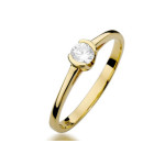 Złoty pierścionek 585 zaręczynowy z brylantem 1,60 g