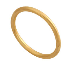 Złoty pierścionek 585 obrączka do połowy palca 0,85 g