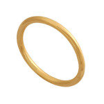Złoty pierścionek 585 obrączka do połowy palca 0,85 g